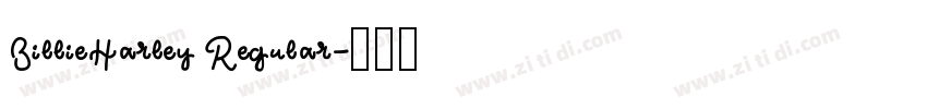 BillieHarley Regular字体转换
